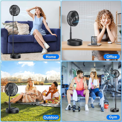 Portable Foldable Rechargeable Oscillating Fan